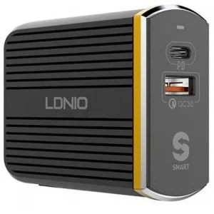 شارژر دیواری فست شارژ الدینیو مدل A2502C همراه با کابل میکرو