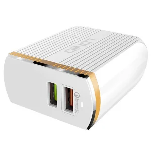 شارژر دیواری الدینیو مدل LDNIO A2502Q با کابل microUsb