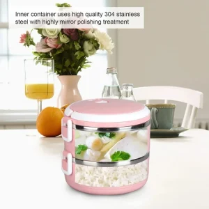 LUNCH BOX دو طبقه درب‌قفل‌دار مدل 1369n