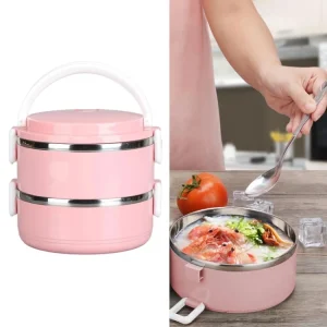 LUNCH BOX دو طبقه درب‌قفل‌دار مدل 1369n
